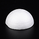 半円形のドームモデリング発泡スチロール/スタイロフォームDIYの装飾工芸品  ホワイト  54x27mm DJEW-M005-17-1