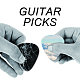 PVC ギターピック  エレクトリックギターアクセサリー  パープル  3x2.5x0.71cm DIY-WH0216-002-5