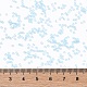 TOHOラウンドシードビーズ  日本製シードビーズ  （半透明のアクアブルー1143)個  15/0  1.5mm  穴：0.7mm  約3000個/10g X-SEED-TR15-1143-4