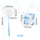 CHGCRAFT 20Pcs Snowflake Bookmark with Tassel Metal Bookmark Christmas Boxed Snowflake Bookmark for Bookworm Gift Book Lovers Student AJEW-WH0300-04-2
