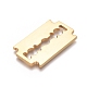 304ステンレススチール製フィリグリー透かしコネクター  かみそりの刃の形  ゴールドカラー  34.5x19.5x2mm STAS-D0002-27G-2
