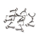 201 Stainless Steel Pinch Bails X-STAS-E076-09-5