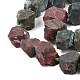 Fili di perline di agata indiana naturale grezza grezza G-F595-I05-2