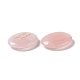 Piedras de palma de masaje curativo de cuarzo rosa natural G-E579-03I-3