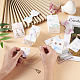 Fashewelry 210Pcs Marble Pattern Paper Hair Ties & Earring Display Card Sets CDIS-FW0001-03-6