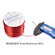 BENECREAT 18 Gauge(1mm) Aluminum Wire 492 FT(150m) Anodized Jewelry Craft Making Beading Floral Colored Aluminum Craft Wire - DeepSkyBlue AW-BC0001-1mm-05-6
