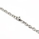 Fashionable 304 Stainless Steel Cable Chain Necklace Making STAS-A028-N082P-3