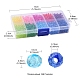 1680 pz 10 colori perline acriliche trasparenti TACR-YW0001-59-4