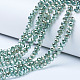 Chapelets de perles en verre électroplaqué EGLA-A034-T6mm-C-2