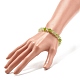 Natural White Jade(Dyed) Beaded Stretch Bracelet BJEW-JB07954-3