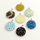 Handmade Millefiori Glass Pendants LK-R006-02-1