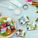Pandahall elite 90 pz 9 colori etichetta di carta sapone DIY-PH0008-13B-2