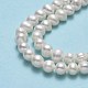 Fili di perle di perle d'acqua dolce coltivate naturali PEAR-F018-15-01-4