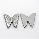 Non-Magnetic Synthetic Hematite Butterfly Pendants G-J232-16-1