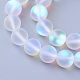 Chapelets de perles en pierre de lune synthétique X-G-R375-6mm-A13-1