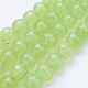 Chapelets de perles en jade de Malaisie naturelle X-G-F488-10mm-04-1