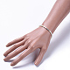 Electroplate Glass Beads  Stretch Bracelets BJEW-JB04403-01-3
