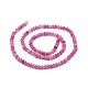 Abalorios naturales de color rosa de turmalina hebras G-I249-D10-2