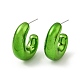 Boucles d'oreilles en acrylique donut EJEW-P251-31-2