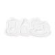 Stampi in silicone fai da te con ciondolo a forma di orso e mangiatoia e cavallo DIY-E036-10-2