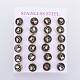 Golden Tone 304 Stainless Steel Stud Earrings EJEW-L222-04G-3
