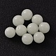 Perles de pierre lumineuses synthétiques rondes à moitié percées G-G-P131-10mm-10-2