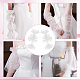 ウェディングメッシュ袖  ウェディングドレス用ブライダルロングメッシュ手袋  ホワイト  650x310x8.5mm FIND-WH0126-194-6