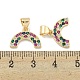 Подвески из латуни с микропаве и циркониемn KK-S386-26G-3