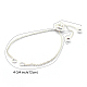 925 fabrication de bracelet chaîne en argent sterling MAK-L016-001S-3
