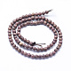 Chapelets de perles en bois de santal naturelles WOOD-P011-01-6mm-2