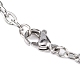 Classic Plain 304 Stainless Steel Mens Womens Cable Chain Necklace Making STAS-P045-03P-2