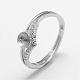 925 Sterling Silver Finger Ring Components STER-F026-60P-1