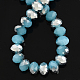 Chapelets de perles en verre électroplaqué EGLA-GR10MMY-M2-3
