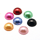 Cúpula semicubierta imitada perla cabochons acrílico OACR-H001-5x2.5mm-1