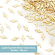 OLYCRAFT 100Pcs Lightning Bolt Brass Cabochons Lightning Bolt Resin Fillers Brass Pendant Metal Frame Pendant Golden Solid Lightning Charms for Earrings Dangles Bracelets Jewelry Resin Craft Making KK-OC0001-38A-4