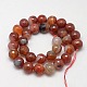 Natural Agate Round Beads Strand G-L084-12mm-14-3