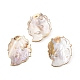 Grandi pendenti con perle di conchiglia placcata BSHE-C005-01-1