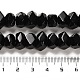 Natürlichen Obsidian Perlen Stränge G-N327-05-11-5