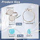 Kit per la creazione di anelli per polsini rotondi piatti fai-da-te Arricraft STAS-AR0001-70-2