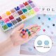 PandaHall 1 Box (about 360pcs) 24 Color 10mm Transparent Frosted Glass Beads Tiny Crystal Glass Round Loose Spacer Beads for Jewelry Making GLAA-PH0006-01-10mm-3