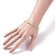 Bracelet extensible en perles de verre étincelantes pour femme BJEW-JB07664-05-3