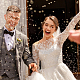真鍮クリスタルラインストーン縫製装飾  結婚式のテーマ  ドレスシューズ衣服装飾  花  銀  90x181x6mm DIY-WH0409-85-6