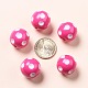 Bubblegum chunky perles rondes acrylique opaque X-SACR-S146-24mm-07-5