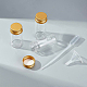 Recipientes de almacenamiento de vidrio redondos benecreat para cosméticos GLAA-BC0001-12B-6