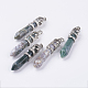 Natural Indian Agate Big Pointed Pendants G-G738-A-37-1