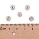 Abalorios de Diamante de imitación de latón RB-A011-6mm-01S-3