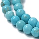 Chapelets de perles en howlite naturelle G-E604-B04-B-4