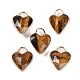 Граненые подвески из натурального тигрового глаза X-KK-L218-005G-01-1