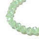 Electroplate Imitation Jade Glass Rondelle Beads Strands EGLA-F050B-02AB-3