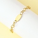 Латунные кабельные цепи браслеты BJEW-JB12781-1